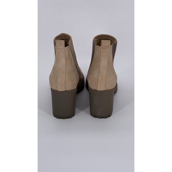 DIRTY LAUNDRY Women's Tan Slip-On Block-Heel Lita Chelsea Boots SZ 6.5 - Picture 5 of 9